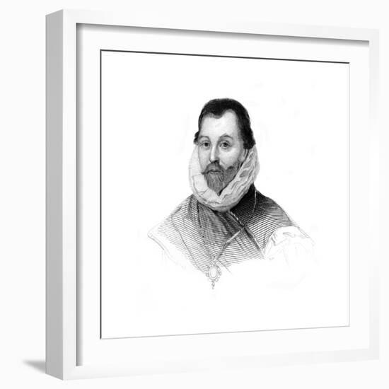 Sir Francis Drake, 16th Century English Navigator and Privateer-null-Framed Giclee Print
