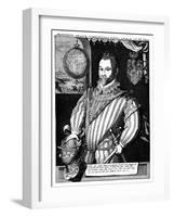 Sir Francis Drake, 16th Century-null-Framed Giclee Print
