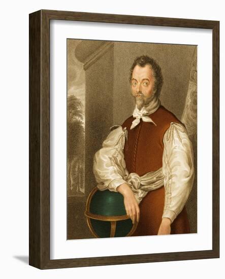 Sir Francis Drake, English Explorer-Science Source-Framed Giclee Print