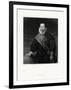 Sir Francis Drake, English Privateer, Navigator, Naval Pioneer, Politician, 19th Century-W Holl-Framed Giclee Print
