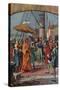 Sir Francis Drake Greeting Eastern Prince-null-Stretched Canvas