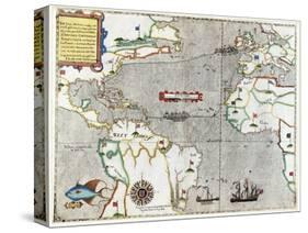 Sir Francis Drake's Voyage 1585-1586-Library of Congress-Stretched Canvas