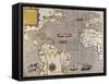 Sir Francis Drake's West Indian Voyage, Engraved Map circa 1589-null-Framed Stretched Canvas