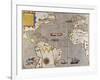 Sir Francis Drake's West Indian Voyage, Engraved Map circa 1589-null-Framed Giclee Print