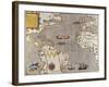 Sir Francis Drake's West Indian Voyage, Engraved Map circa 1589-null-Framed Giclee Print
