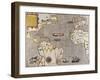 Sir Francis Drake's West Indian Voyage, Engraved Map circa 1589-null-Framed Giclee Print