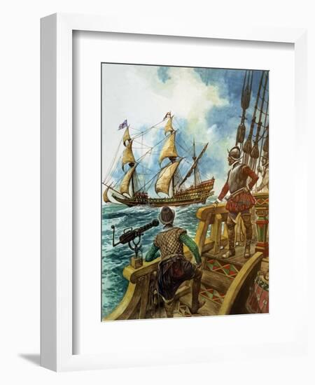 Sir Francis Drake-Peter Jackson-Framed Giclee Print