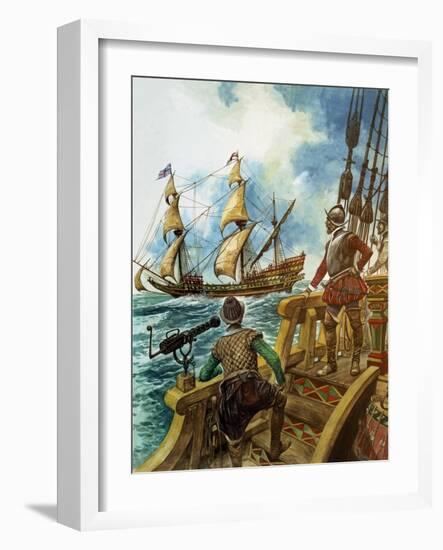 Sir Francis Drake-Peter Jackson-Framed Giclee Print