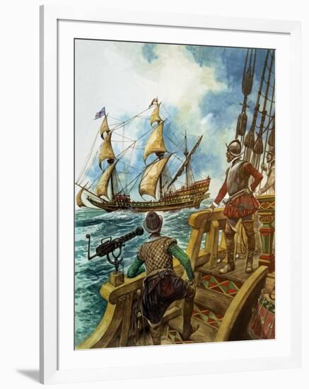 Sir Francis Drake-Peter Jackson-Framed Premium Giclee Print