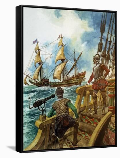 Sir Francis Drake-Peter Jackson-Framed Stretched Canvas