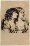 The Twins-Sarah and Anne Haden (No. 2), 1885-Sir Francis Seymour Haden-Giclee Print