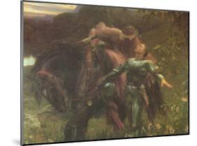 Sir Frank Dicksee (La Belle Dame Sans Merci) Art Poster Print-null-Mounted Poster