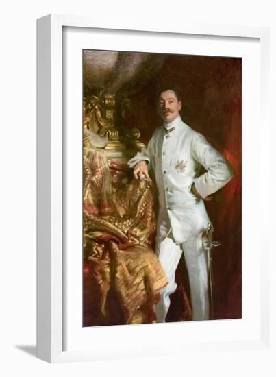 Sir Frank Swettenham, 1904 (Oil on Canvas)-John Singer Sargent-Framed Giclee Print