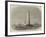 Sir Frederick Arrow Laying the Last Stone of the Wolf-Rock Lighthouse, Off Land'S-End-Edwin Weedon-Framed Giclee Print