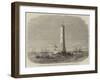 Sir Frederick Arrow Laying the Last Stone of the Wolf-Rock Lighthouse, Off Land'S-End-Edwin Weedon-Framed Giclee Print