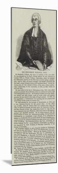 Sir Frederick Pollock-null-Mounted Premium Giclee Print