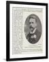 Sir G a Pilkington, New Mp for Southport Division, Lancashire-null-Framed Giclee Print