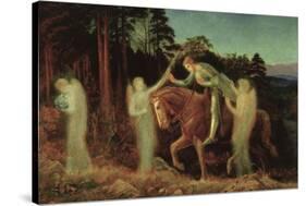 Sir Galahad, 1867-1892-Arthur Hughes-Stretched Canvas