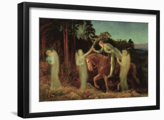 Sir Galahad, 1867-1892-Arthur Hughes-Framed Premium Giclee Print