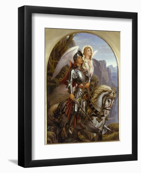 Sir Galahad and His Angel-Noel Paton-Framed Giclee Print