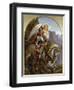 Sir Galahad and His Angel-Noel Paton-Framed Giclee Print