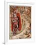 Sir Galahad is brought to Court of King Arthur, from 'Stories of Knights of Round Table'-Walter Crane-Framed Giclee Print