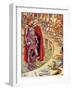 Sir Galahad is brought to the court of King Arthur-Walter Crane-Framed Giclee Print