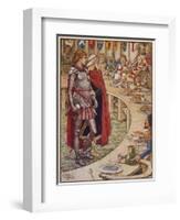 Sir Galahad is Introduced to the Round Table-Walter Crane-Framed Art Print