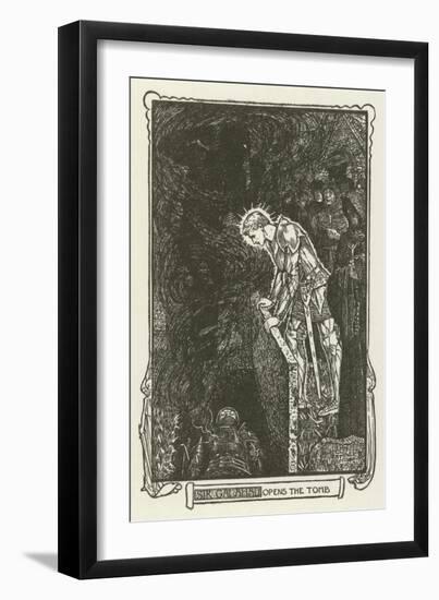 Sir Galahad Opens the Tomb-Henry Justice Ford-Framed Giclee Print