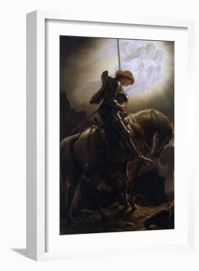 Sir Galahad's Vision of the Holy Grail-Joseph Noel Paton-Framed Giclee Print