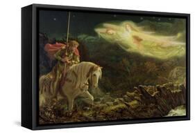 Sir Galahad - the Quest of the Holy Grail, 1870-Arthur Hughes-Framed Stretched Canvas