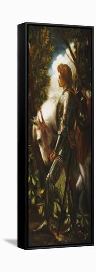 Sir Galahad-George Frederick Watts-Framed Stretched Canvas