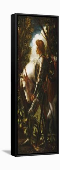 Sir Galahad-George Frederick Watts-Framed Stretched Canvas