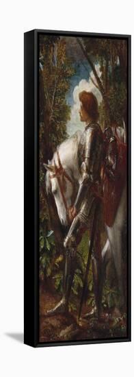 Sir Galahad-Cecil Aldin-Framed Stretched Canvas