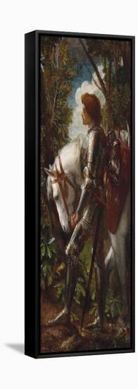 Sir Galahad-Cecil Aldin-Framed Stretched Canvas