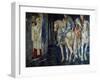 Sir Gawain und Sir Ewain scheitern auf der Suche nach dem Heiligen Gral-Edward Burne-Jones-Framed Giclee Print