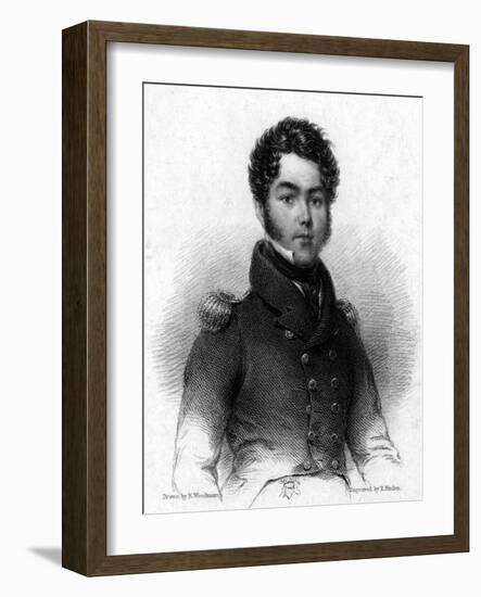 Sir George Back, British Artic Explorer-R Woodman-Framed Art Print