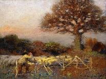 My Back Garden-Sir George Clausen-Stretched Canvas