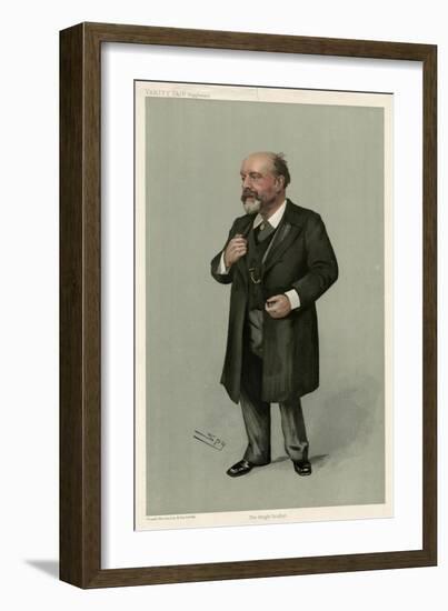 Sir George Critchett-Leslie Ward-Framed Art Print
