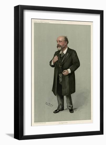 Sir George Critchett-Leslie Ward-Framed Art Print