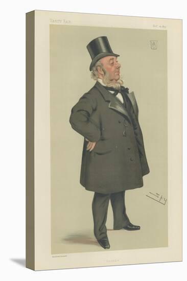 Sir George Elliot-Sir Leslie Ward-Stretched Canvas