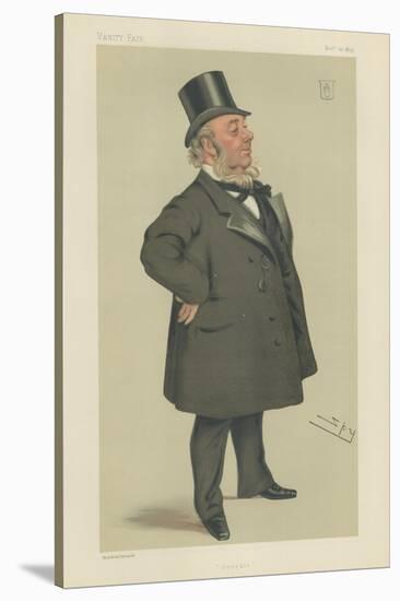 Sir George Elliot-Sir Leslie Ward-Stretched Canvas