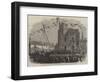 Sir George Grey Laying the Foundation-Stone of the Mechanics' Institute at Newcastle-On-Tyne-null-Framed Giclee Print