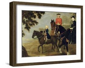 Sir George Hampton and Family, C.1738-Stephen Slaughter-Framed Giclee Print