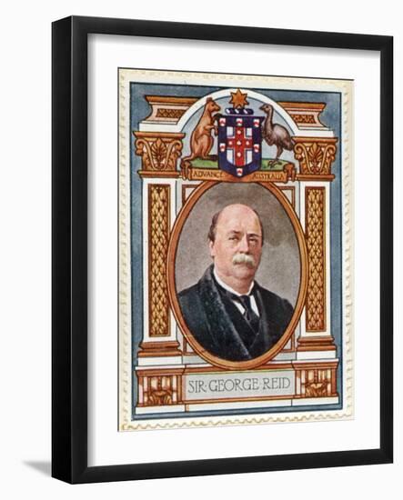 Sir George Houstoun Reid, Stamp-null-Framed Art Print