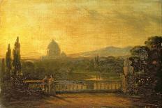 View of St.Peter's, Rome from the Terrace of a Villa-Sir George Howland Beaumont-Giclee Print