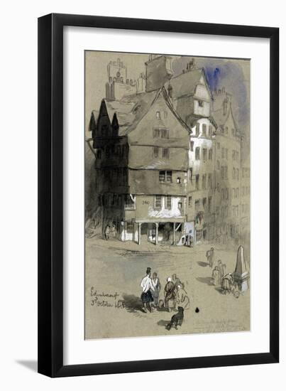 Sir George Mckenzie's House, Edinburgh, Scotland, 1845-John Gilbert-Framed Giclee Print