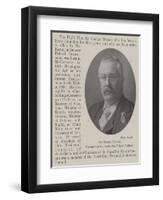 Sir George Turner, Treasurer of the Australian Federal Cabinet-null-Framed Giclee Print