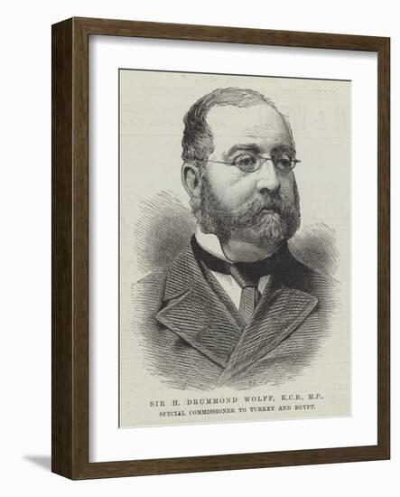 Sir H Drummond Wolff, Kcb, Mp, Special Commissioner to Turkey and Egypt-null-Framed Giclee Print