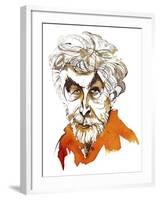 Sir Harrison Birtwistle, English composer; ink portrait-Neale Osborne-Framed Giclee Print